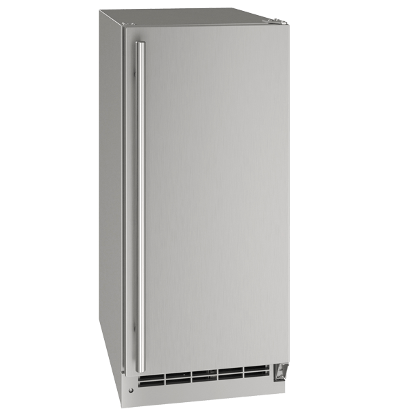 U-Line Outdoor OCL115 / OCP115 15" Clear Ice Machine Reversible Hinge Stainless Solid Ice Makers UOCL115-SS01B Wine Coolers Empire