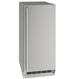 U-Line Outdoor OCL115 / OCP115 15" Clear Ice Machine Reversible Hinge Stainless Solid Ice Makers UOCL115-SS01B Wine Coolers Empire