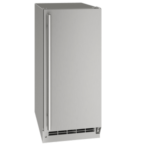 U-Line Outdoor OCL115 / OCP115 15" Clear Ice Machine Reversible Hinge Stainless Solid Ice Makers UOCL115-SS01B Wine Coolers Empire