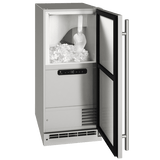 U-Line Outdoor OCL115 / OCP115 15" Clear Ice Machine Reversible Hinge Stainless Solid Ice Makers UOCP115-SS01B Wine Coolers Empire