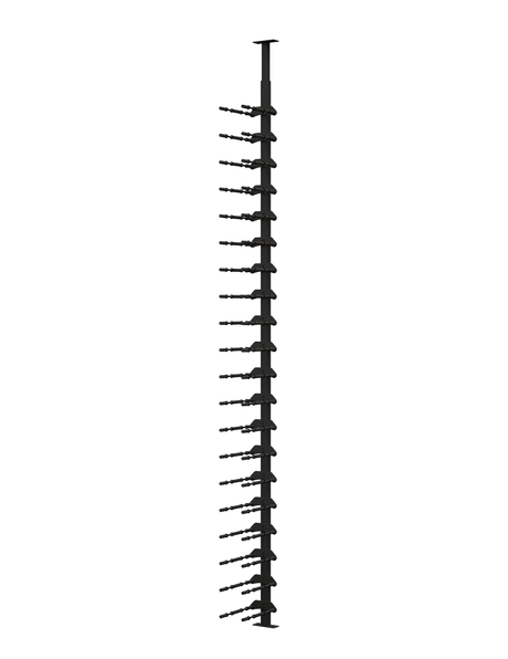 Ultra Wine Racks 40 Bottles HZ Minimalist 1-Sided Display Wine Racks MS-BLK-1SD-2D-HZ Wine Coolers Empire