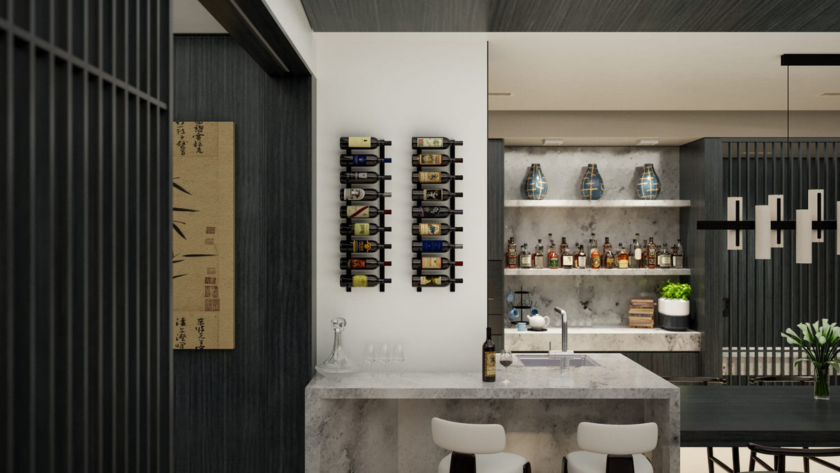 Ultra Wine Racks E-Series 1-4Ft Wall Rails Metal Wine Rack Wall Rails Wine Coolers Empire