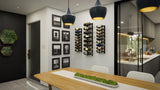 Ultra Wine Racks E-Series 1-4Ft Wall Rails Metal Wine Rack Wall Rails Wine Coolers Empire