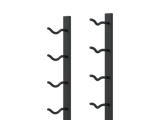 Ultra Wine Racks E-Series 1-4Ft Wall Rails Metal Wine Rack Wall Rails Wine Coolers Empire