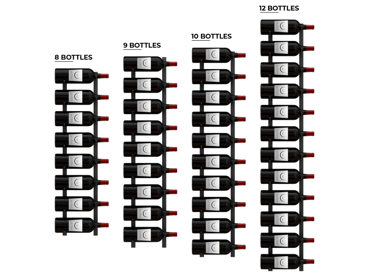 Ultra Wine Racks E-Series Magnum Wall Rails Metal Wine Rack Wall Rails Wine Coolers Empire