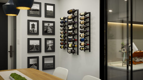 Ultra Wine Racks E-Series Magnum Wall Rails Metal Wine Rack Wall Rails Wine Coolers Empire