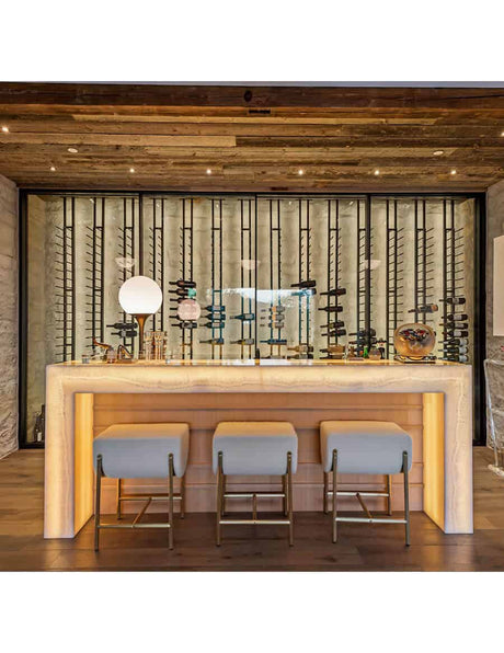 Ultra Wine Racks Floor-to-Ceiling Backer Channel FTC-BC-MBK Floor-to-Ceiling FTC-BC-MBK Wine Coolers Empire