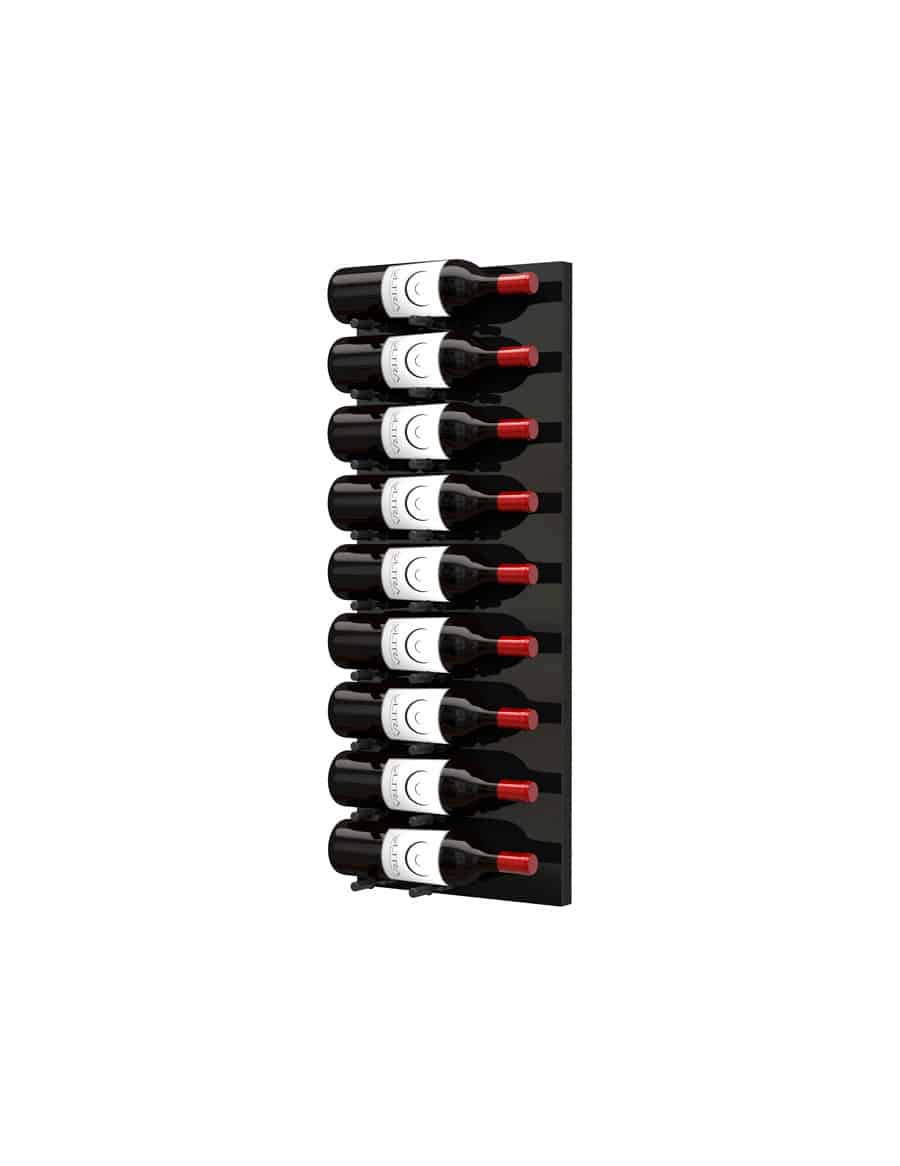 Ultra Wine Racks - Fusion HZ Label-Out Wine Wall Black Acrylic (3 Foot) Wine Walls FW-BK-HZ-3-1D-BA Wine Coolers Empire