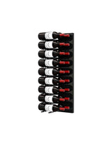 Ultra Wine Racks - Fusion HZ Label-Out Wine Wall Black Acrylic (3 Foot) Wine Walls FW-BK-HZ-3-2D-BA Wine Coolers Empire