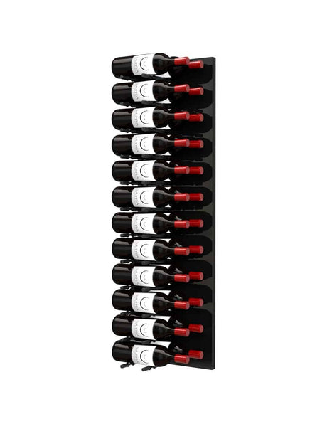 Ultra Wine Racks - Fusion HZ Label-Out Wine Wall Black Acrylic (4 Foot) Wine Walls Wine Coolers Empire