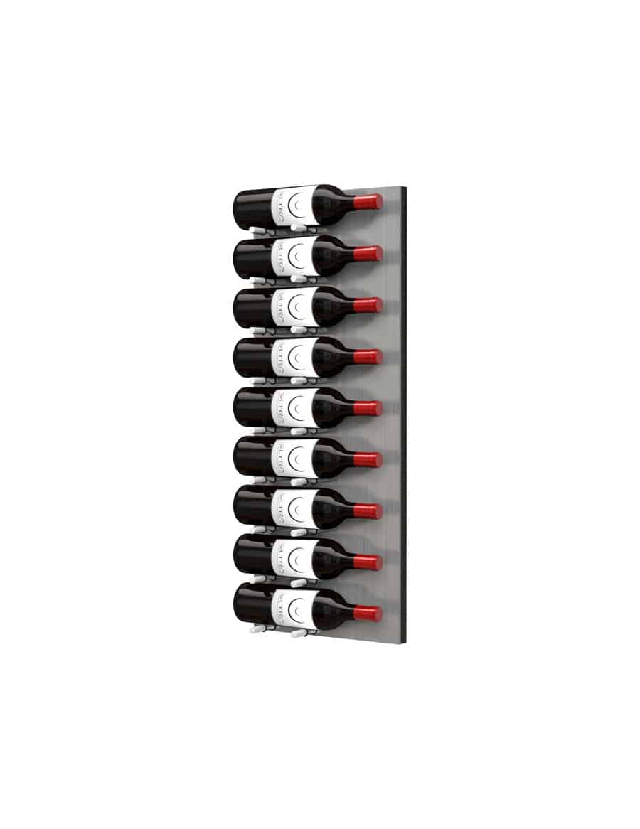 Ultra Wine Racks - Fusion HZ Label-Out Wine Walls Alumasteel (3 Foot) Wine Walls FW-AL-HZ-3-1D-BA Wine Coolers Empire