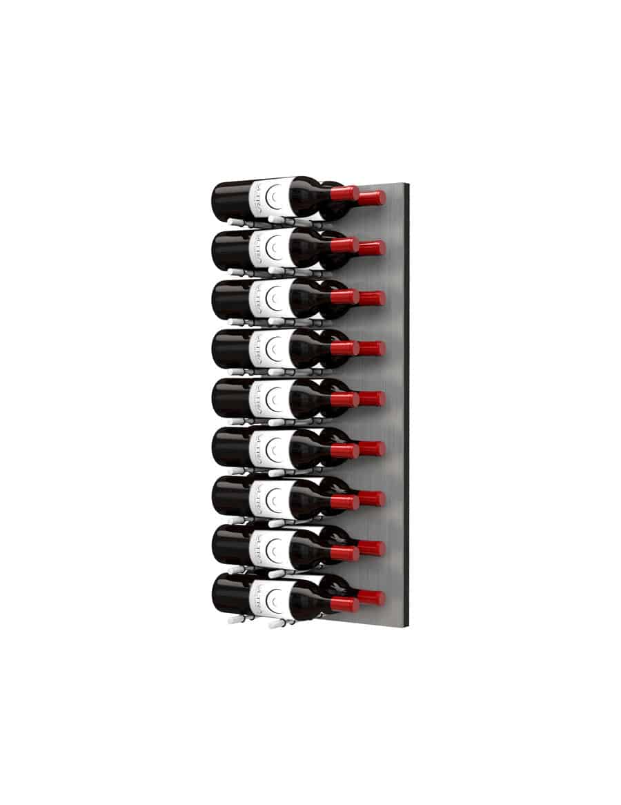 Ultra Wine Racks - Fusion HZ Label-Out Wine Walls Alumasteel (3 Foot) Wine Walls FW-AL-HZ-3-2D-BA Wine Coolers Empire