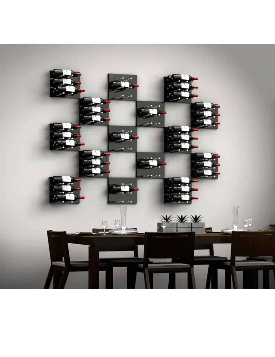 Ultra Wine Racks - Fusion Panels HZ Black (3 to 9 Bottles) Wine Panels Wine Coolers Empire