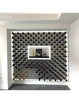 Ultra Wine Racks - Fusion Panels Straight Black Acrylic (9 Bottles) Wine Panels Wine Coolers Empire