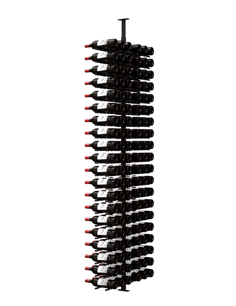 Ultra Wine Racks HZ Minimalist 120 Bottles 2-Sided Display Wine Racks MS-BLK-2SD-3D-HZ Wine Coolers Empire