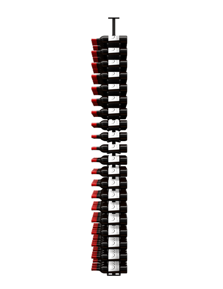 Ultra Wine Racks HZ Minimalist 120 Bottles 2-Sided Display Wine Racks MS-BLK-2SD-3D-HZ Wine Coolers Empire