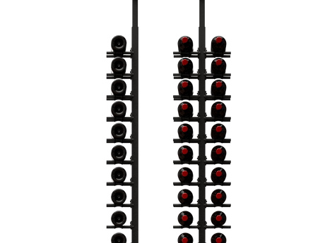 Ultra Wine Racks HZ Minimalist 120 Bottles 2-Sided Display Wine Racks MS-BLK-2SD-3D-HZ Wine Coolers Empire