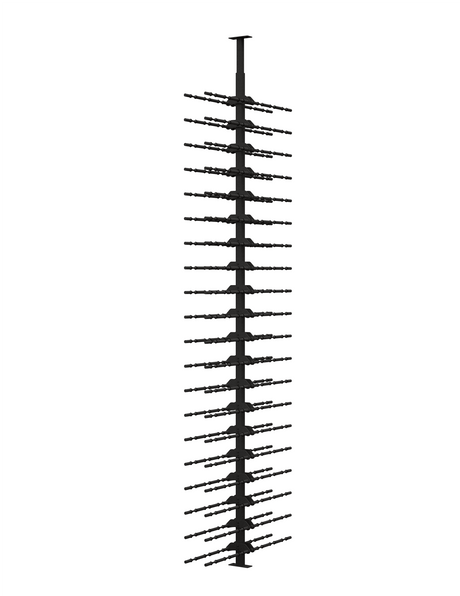 Ultra Wine Racks HZ Minimalist 120 Bottles 2-Sided Display Wine Racks MS-BLK-2SD-3D-HZ Wine Coolers Empire