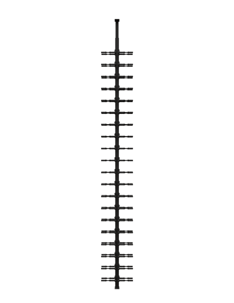 Ultra Wine Racks HZ Minimalist 40 Bottles 2-Sided Display Wine Racks MS-BLK-2SD-1D-HZ Wine Coolers Empire