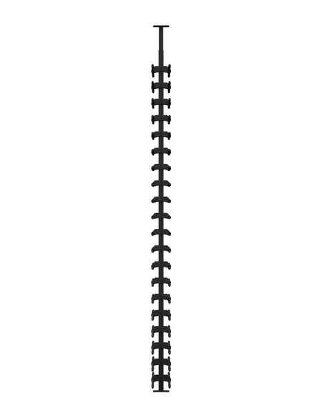 Ultra Wine Racks HZ Minimalist 80 Bottles 2-Sided Display Wine Racks MS-BLK-2SD-2D-HZ Wine Coolers Empire