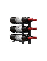 Ultra Wine Racks HZ Wall Rails 1FT Metal Wine Rack (3 to 9 Bottles) Wall Rails 2D-1FT-BLK Wine Coolers Empire