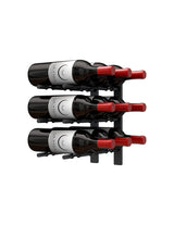 Ultra Wine Racks HZ Wall Rails 1FT Metal Wine Rack (3 to 9 Bottles) Wall Rails 3D-1FT-BLK Wine Coolers Empire