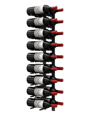 Ultra Wine Racks HZ Wall Rails - 3FT Metal Wine Racks (9 to 27 Bottles) Wall Rails 2D-3FT-BLK Wine Coolers Empire