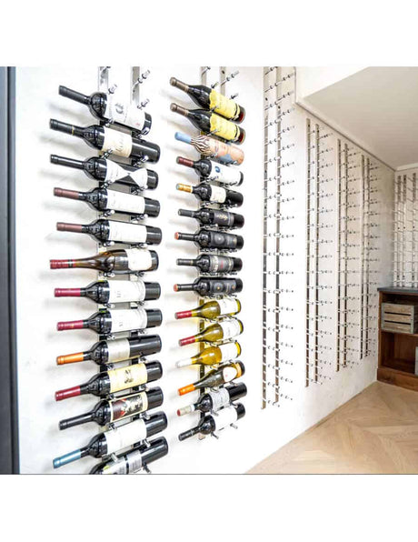 Ultra Wine Racks HZ Wall Rails - 3FT Metal Wine Racks (9 to 27 Bottles) Wall Rails Wine Coolers Empire