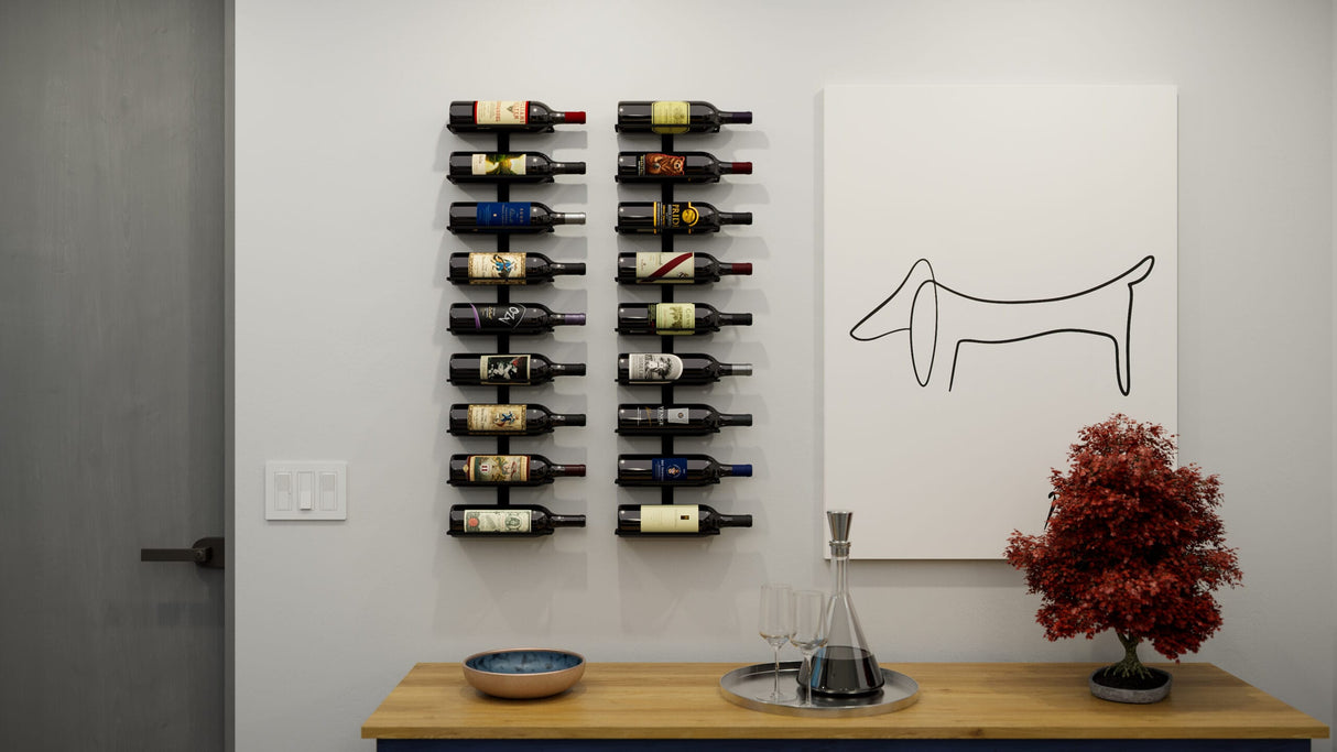 Ultra Wine Racks Max Reveal Label-Out Wall Rails Metal Wine Rack (1–4 ft) Wall Rails Wine Coolers Empire
