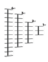 Ultra Wine Racks Max Reveal Label-Out Wall Rails Metal Wine Rack (1–4 ft) Wall Rails Wine Coolers Empire