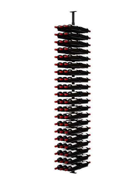 Ultra Wine Racks ST Minimalist 120 Bottles 2-Sided Display Wine Racks MS-BLK-2SD-3W-ST Wine Coolers Empire