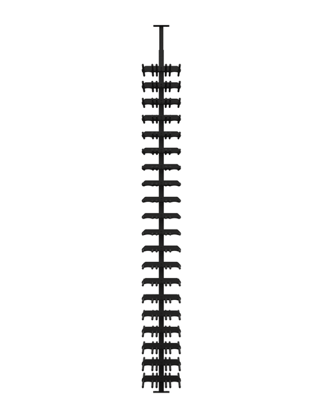 Ultra Wine Racks ST Minimalist 120 Bottles 2-Sided Display Wine Racks MS-BLK-2SD-3W-ST Wine Coolers Empire