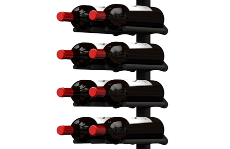 Ultra Wine Racks ST Minimalist 20 Bottles 1-Sided Display Wine Racks MS-BLK-1SD-1W-ST Wine Coolers Empire