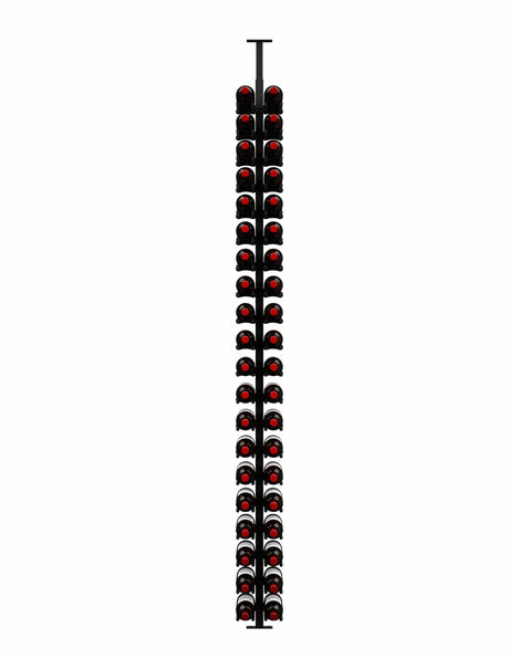 Ultra Wine Racks ST Minimalist 40 Bottles 1-Sided Display Wine Racks MS-BLK-1SD-2W-ST Wine Coolers Empire