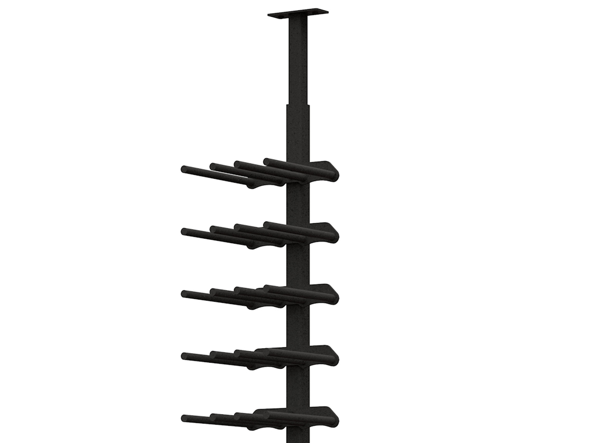 Ultra Wine Racks ST Minimalist 40 Bottles 2-Sided Display Wine Racks MS-BLK-2SD-1W-ST Wine Coolers Empire