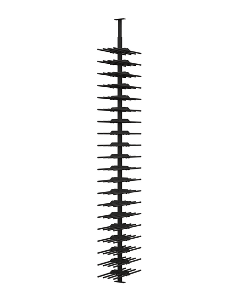 Ultra Wine Racks ST Minimalist 80 Bottles 2-Sided Display Wine Racks MS-BLK-2SD-2W-ST Wine Coolers Empire