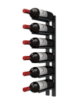 Ultra Wine Racks Straight Wall Rails - 2FT Metal Wine Racks (6 Bottles) Wall Rails PEG-2FT-BLK Wine Coolers Empire