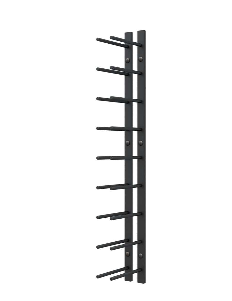 Ultra Wine Racks Straight Wall Rails - 3FT Metal Wine Racks (9 Bottles) Wall Rails PEG-3FT-BLK Wine Coolers Empire