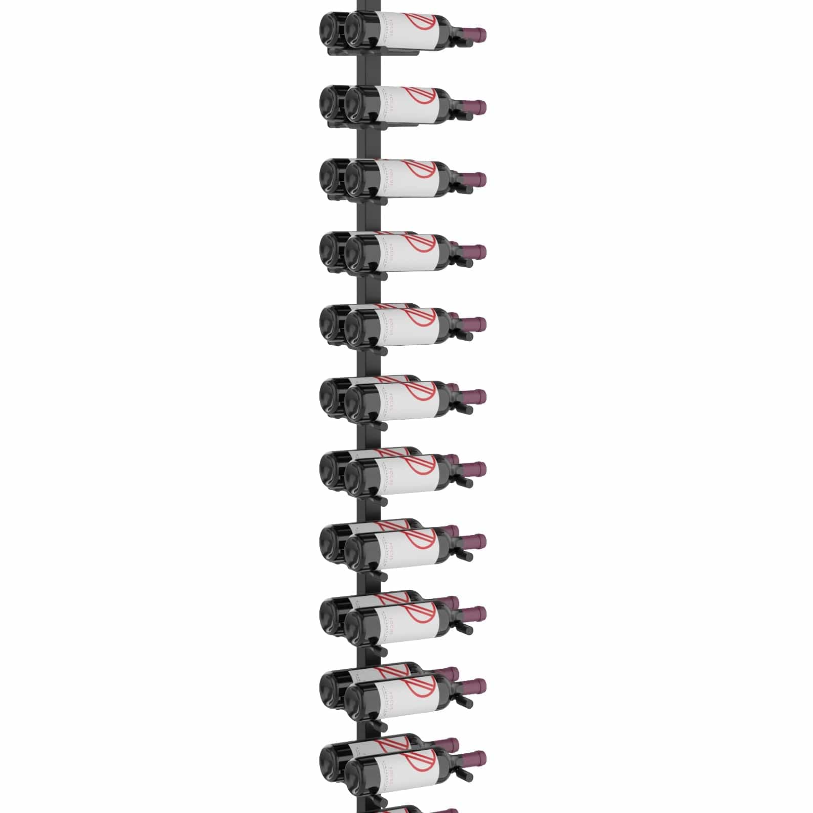 Vino Series Pins Floating Wine Rack Frame Kit, Single Sided Floor-to-Ceiling (40 bottles - Double Depth) Wine Racks VP-FCP-KIT-2-GK Wine Coolers Empire