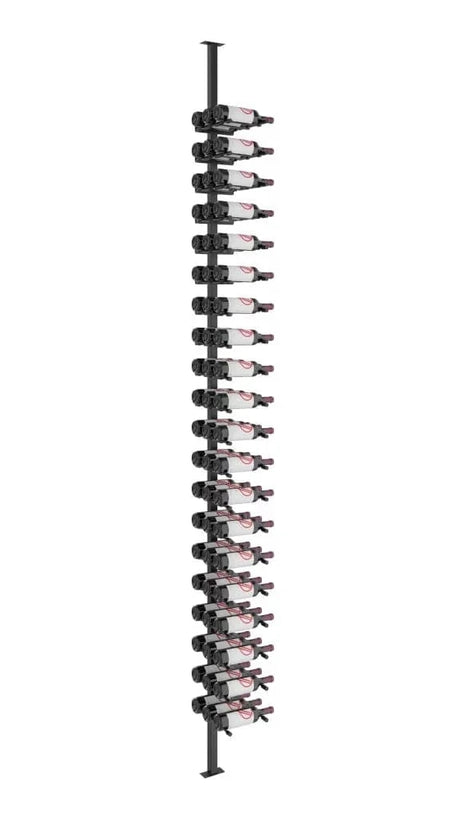 VintageView 60 Bottles Double Vino Series Floating Wine Rack Floor-to-Ceiling VP-FCP-KIT-3 Wine Racks Wine Coolers Empire