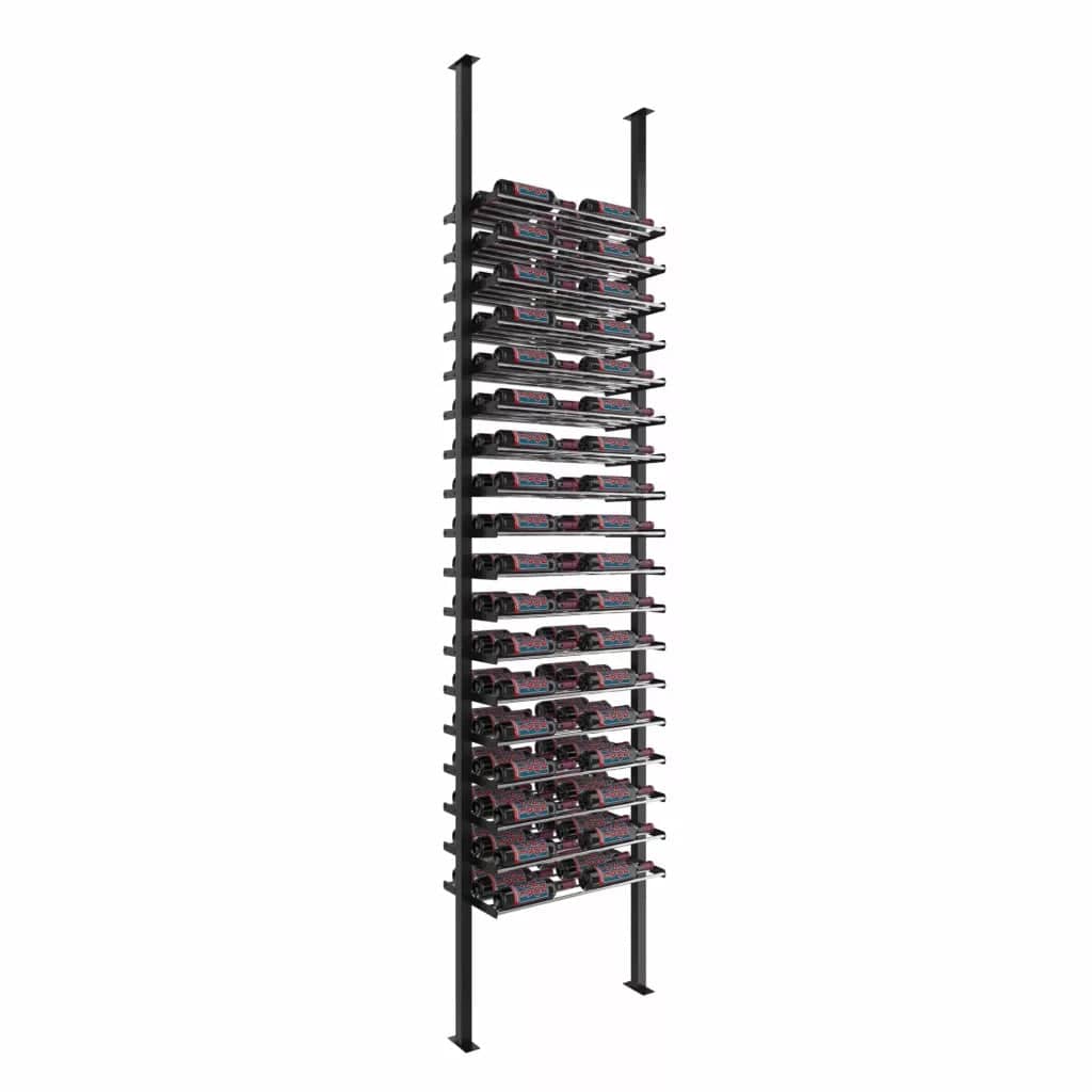 VintageView Evolution 108 Bottles Low Profile Ultra Slim Floor-to-Ceiling Wine Rack LP-FCP-KIT-2C-3-K Wine Racks Wine Coolers Empire