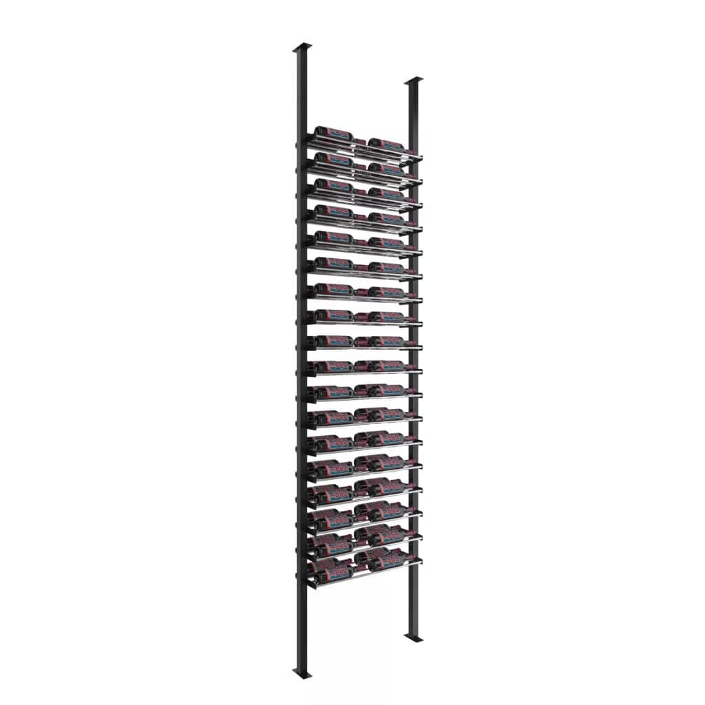 VintageView Evolution 72 Bottles Low Profile Ultra Slim Floor-to-Ceiling Wine Rack LP-FCP-KIT-2C-2-K Wine Racks Wine Coolers Empire