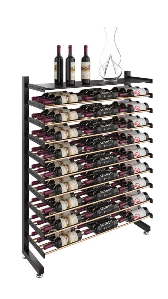 VintageView Evolution 81 Bottles 54 1.5L Freestanding Metal Wine Rack WW-IDR4-H-SH-K Wine Racks Wine Coolers Empire