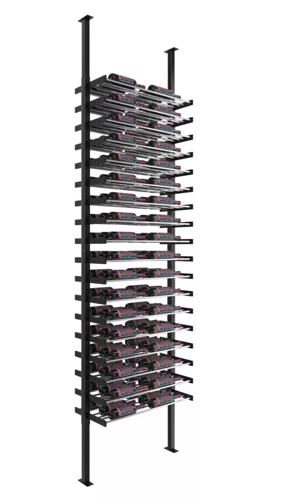 VintageView Evolution Double Sided Wine Wall Post Kit 10 2C Floor-to-Ceiling 108 Bottles WW-FCP-KIT-2C-12-K Wine Racks Wine Coolers Empire