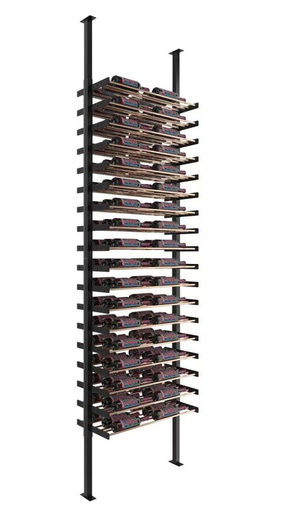 VintageView Evolution Double Sided Wine Wall Post Kit 10 2C Floor-to-Ceiling 108 Bottles WW-FCP-KIT-2C-12-K Wine Racks Wine Coolers Empire