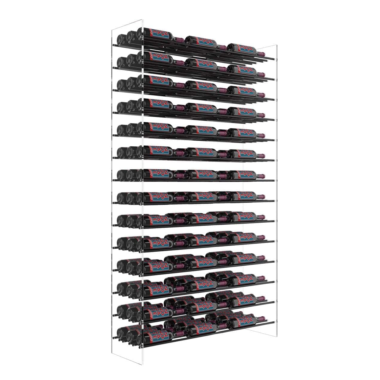 VintageView Evolution Freestanding Metal and Acrylic Wine Rack Tower 126 Bottles/Base Kit Only WT-72-X-K Wine Racks WT-72-X-K Wine Coolers Empire