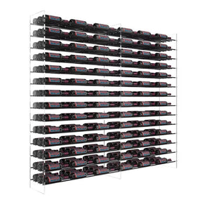 VintageView Evolution Freestanding Metal and Acrylic Wine Rack Tower 72 3C 378 Bottles/2 Extensions WT-72-B2X Wine Racks Wine Coolers Empire