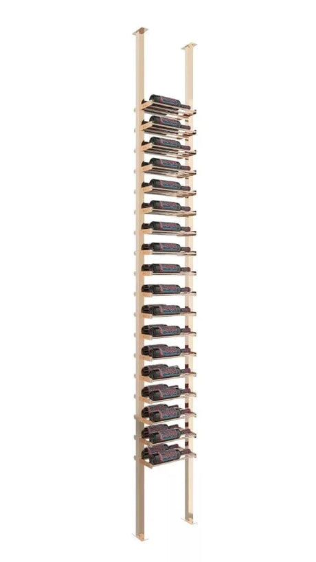 VintageView Evolution Low Profile Ultra Slim 36 Bottles Floor-to-Ceiling Wine Rack 10 1C LP-FCP-KIT-1C-2-K Wine Racks Wine Coolers Empire