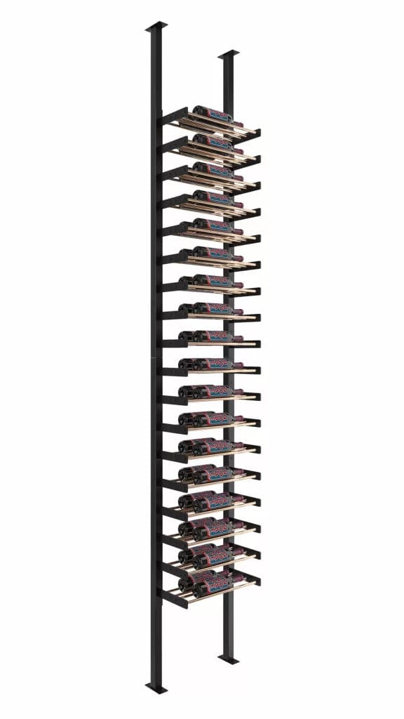 VintageView Evolution Single Sided 36 Bottles/Double Depth Wine Wall Post Kit WW-FCP-KIT-1C-2-K Wine Racks Wine Coolers Empire