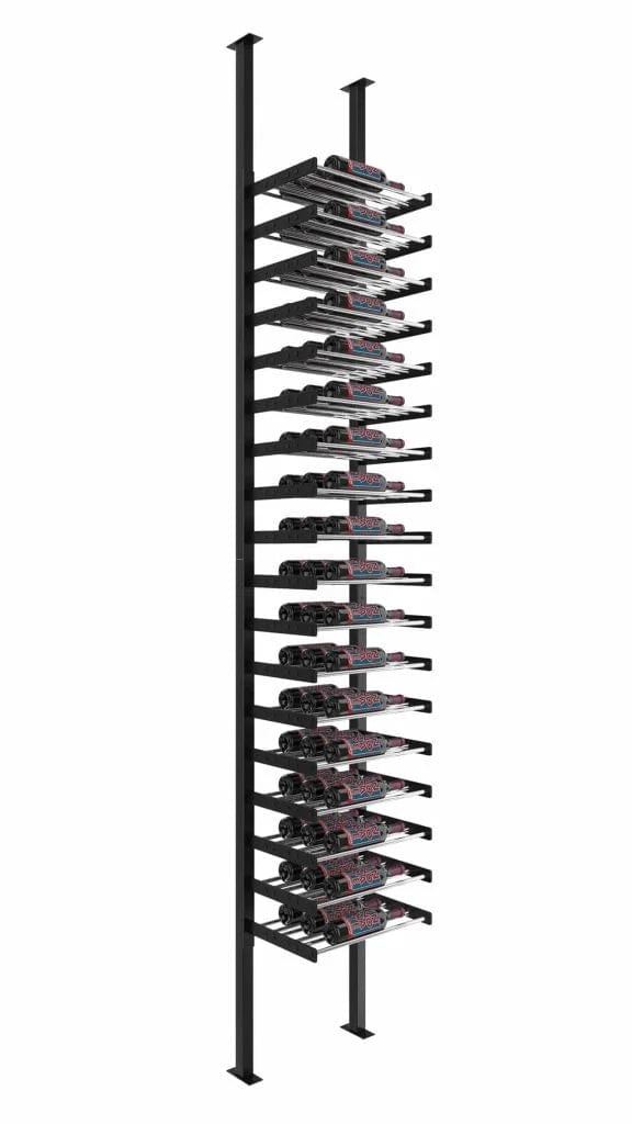 VintageView Evolution Single Sided 54 Bottles/Triple Depth Wine Wall Post Kit WW-FCP-KIT-3C-1-K Wine Racks Wine Coolers Empire